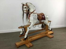 DAPPLE WHITE ROCKING HORSE,