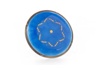 LEVINGER & BISSINGER, SILVER AND GUILLOCHE ENAMEL HATPIN, EARLY 20TH CENTURY