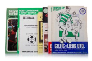 CELTIC F.C., COLLECTION OF PROGRAMMES, CIRCA 1970s ONWARDS