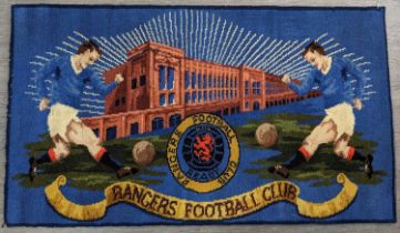 RANGERS F.C., AXMINSTER RUG, CIRCA 1960s