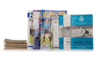 KILMARNOCK F.C., COLLECTION OF PROGRAMMES, CIRCA 1960s ONWARDS