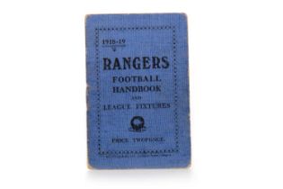 RANGERS F.C., FOOTBALL HANDBOOK, 1918/19