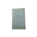 OPEN GOLF CHAMPIONSHIP, OFFICIAL PROGRAMME, FRIDAY, 5TH JULY 1946