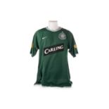 BARRY ROBSON OF CELTIC F.C., MATCH PREPARED AWAY JERSEY, 2007/08