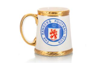 RANGERS F.C., POTTERY TANKARD, CIRCA 1950s