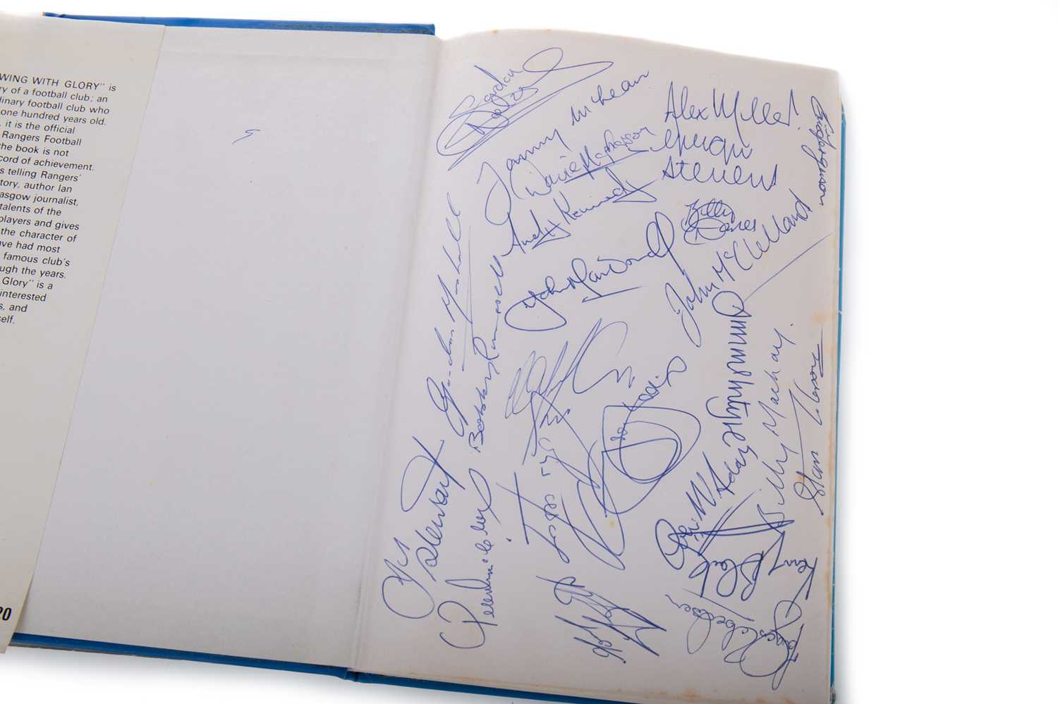 AUTOGRAPHED COPY OF GROWING WITH GLORY: 1873 THE 100 YEAR STORY OF RANGERS F.C. 1973, PEEBLES (IAN), - Image 2 of 2
