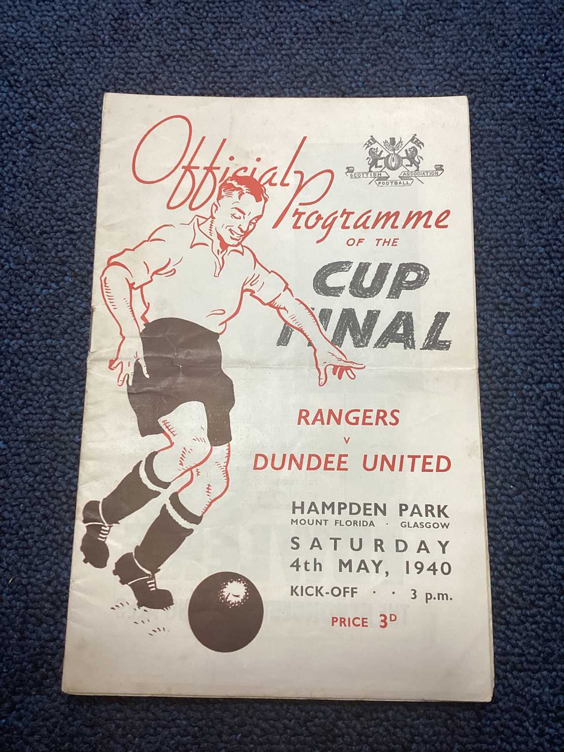 RANGERS F.C. VS. DUNDEE UNITED F.C., SCOTTISH WAR EMERGENCY CUP FINAL PROGRAMME, 4TH MAY 1940 - Image 2 of 15