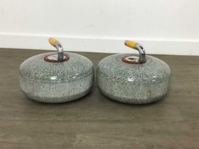 PAIR OF AILSA CRAIG CURLING STONES, 20TH CENTURY