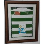 CELTIC F.C., LISBON LIONS EUROPEAN CUP FACSIMILE DISPLAY,