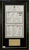 SAINT MIRREN F.C. AND LIVERPOOL F.C., CENTENARY GAME SIGNED PHILOTELIC DISPLAY, 12TH DECEMBER 1977