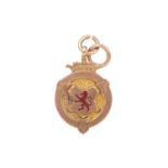 WILLIAM WEIR, LANARKSHIRE JUNIOR FOOTBALL LEAGUE GOLD MEDAL, 1909-10