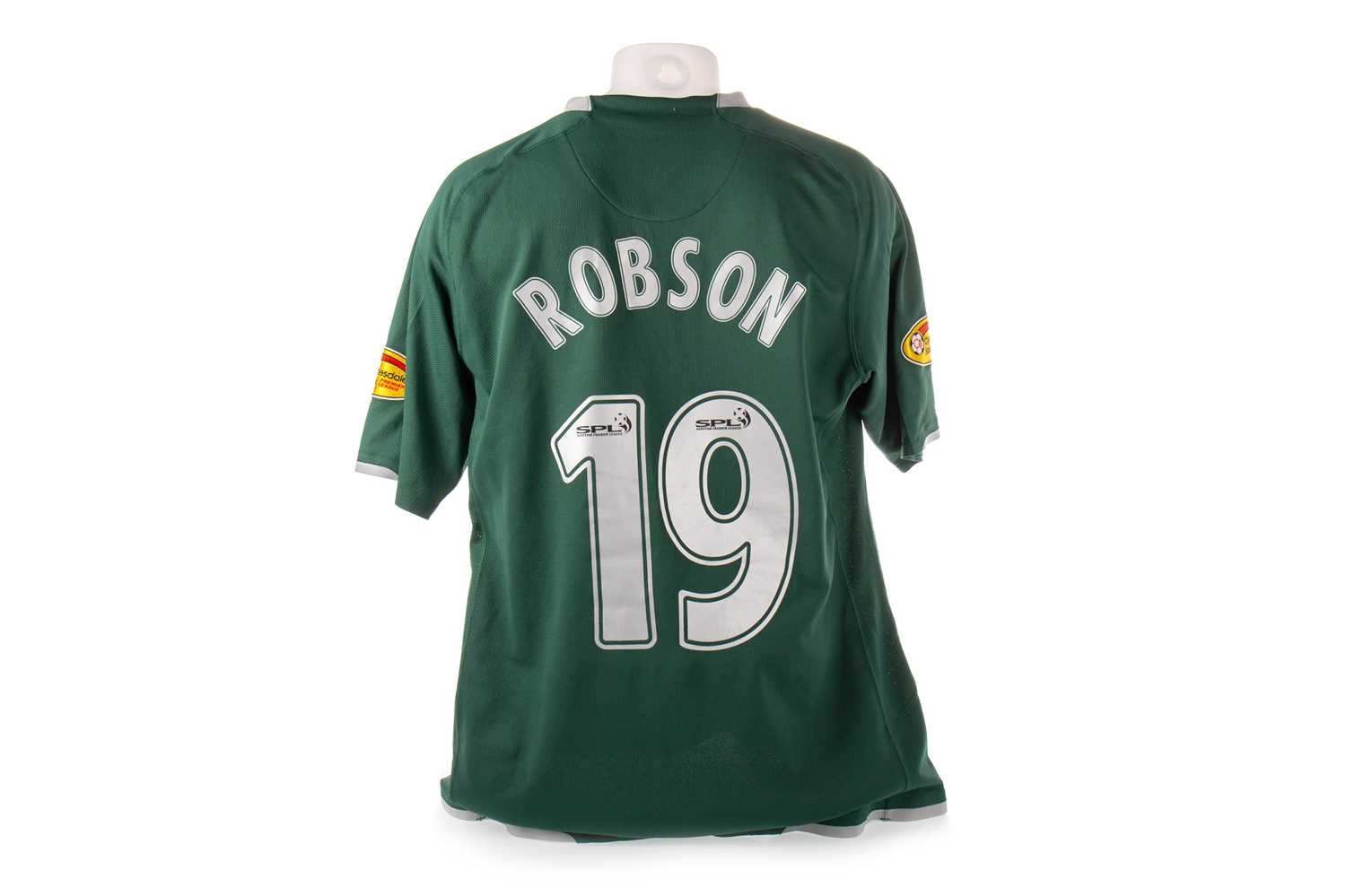 BARRY ROBSON OF CELTIC F.C., MATCH PREPARED AWAY JERSEY, 2007/08 - Image 2 of 2