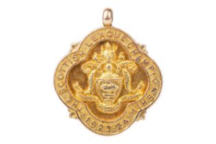 ARTHUR DIXON OF RANGERS F.C., SCOTTISH LEAGUE CHAMPIONSHIP WINNERS GOLD MEDAL, 1923/24