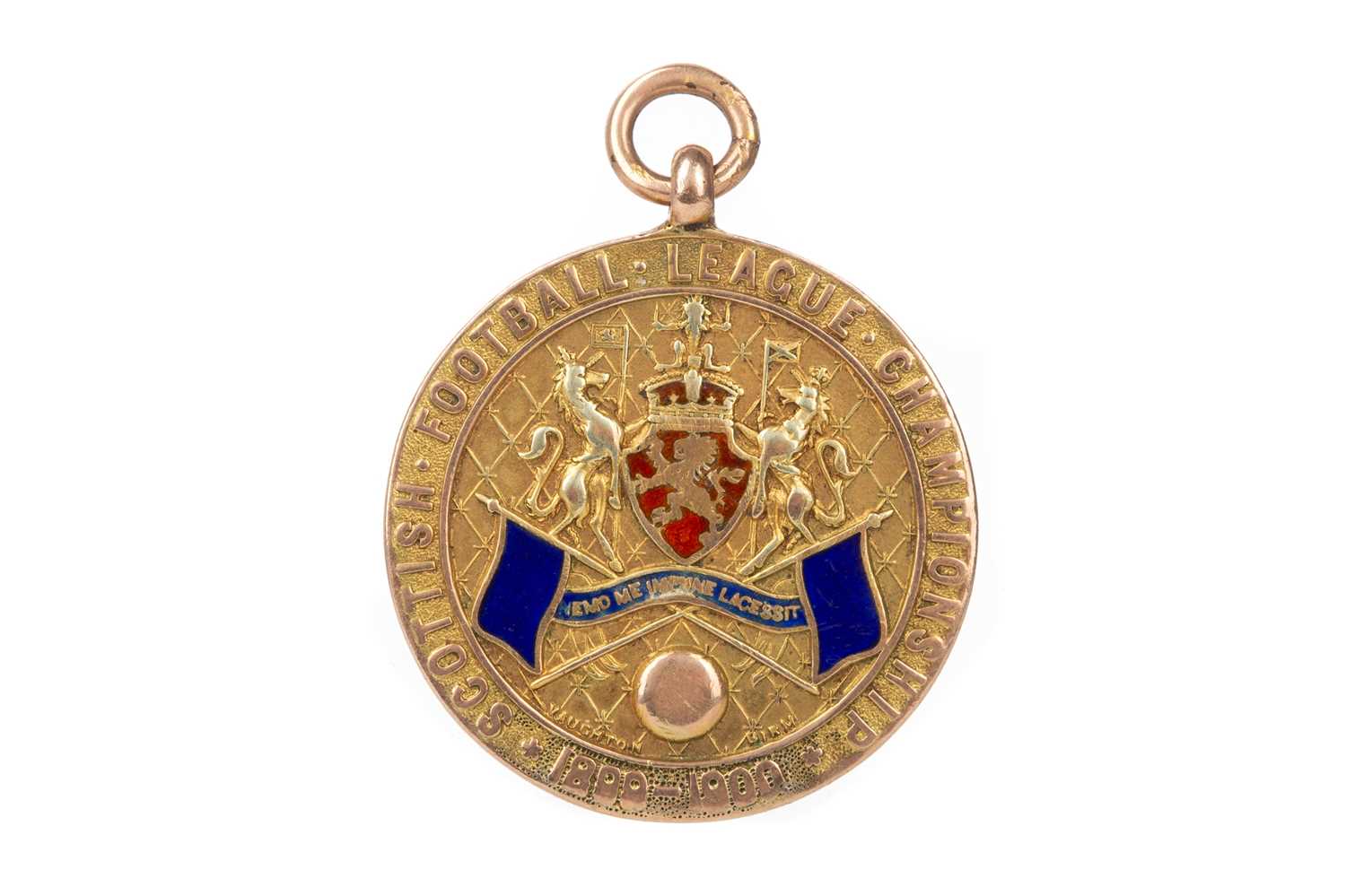 NEIL 'NEILLY' GIBSON OF RANGERS F.C., SCOTTISH LEAGUE CHAMPIONSHIP GOLD MEDAL, 1899/1900