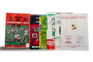 CELTIC F.C., COLLECTION OF PROGRAMMES, CIRCA 1960s ONWARDS,