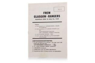 B.K. FREM VS. RANGERS, PROGRAMME, 20TH MAY 1968