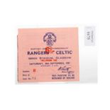 RANGERS F.C. VS. CELTIC F.C., TICKET, 20TH SEPTEMBER 1947