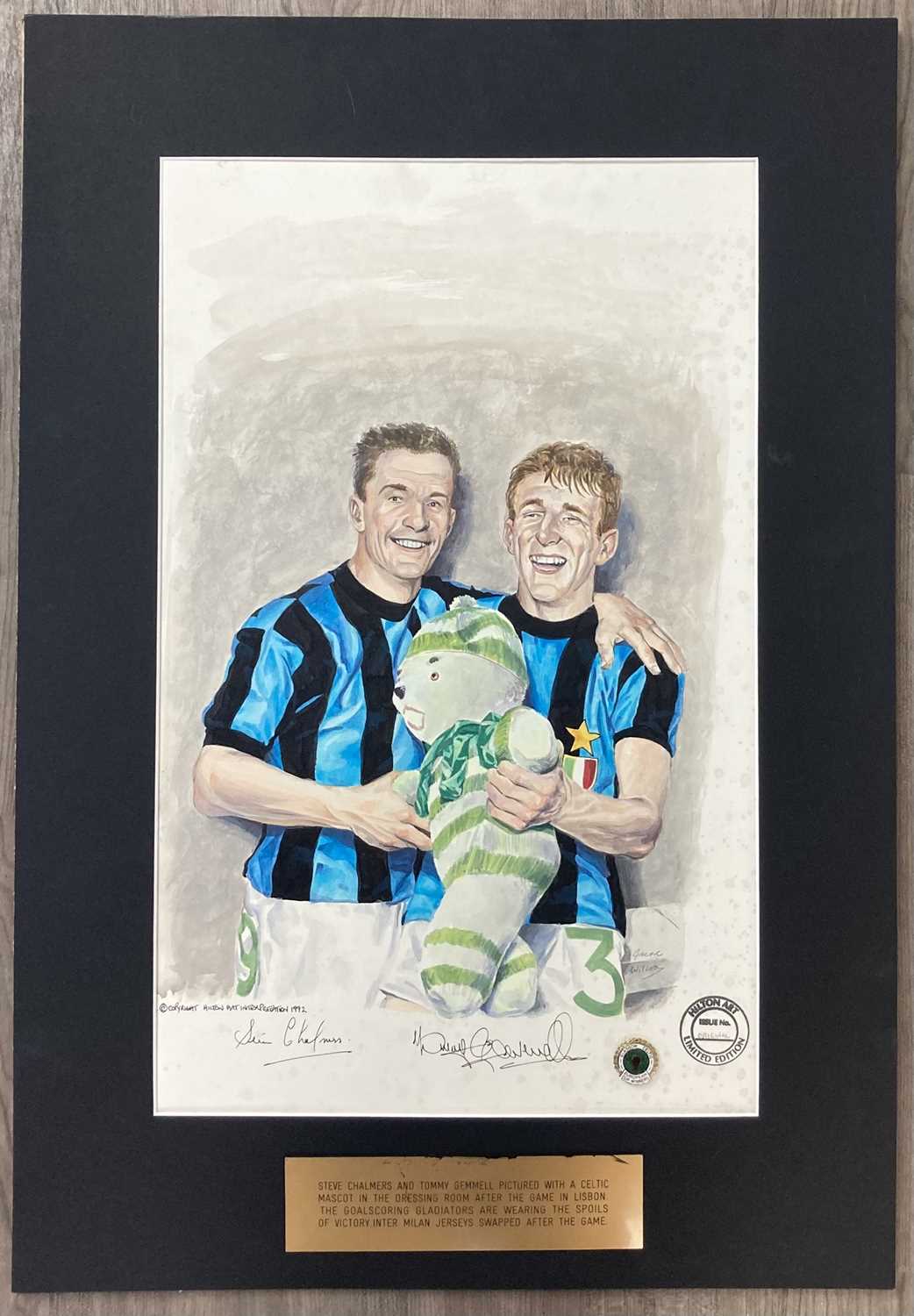 Celtic FC Lisbon Lions Memorabilia - Billy McNeill Signed Reprint Print #124-962569