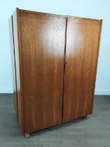 NEWCRAFT LTD., TEAK METAMORPHIC 'MAGIC BOX' HOME DESK, CIRCA 1960-69