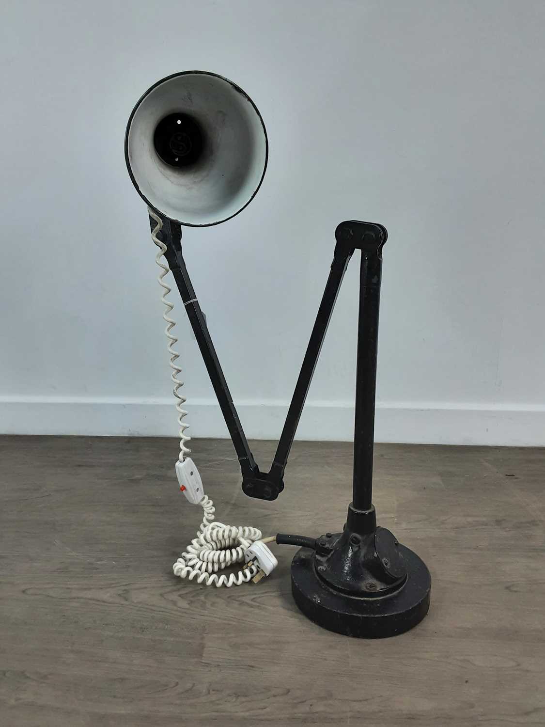 MEK-ELEK OF LONDON, INDUSTRIAL DESK LAMP, CIRCA 1940-59