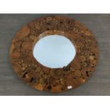 CONTEMPORARY WOODWORK WALL MIRROR,