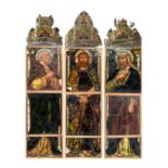 ATTRIBUTED TO DANIEL COTTIER (SCOTTISH, 1838-1891), SET OF THREE STAINED GLASS WINDOWS, BELIEVED CIR