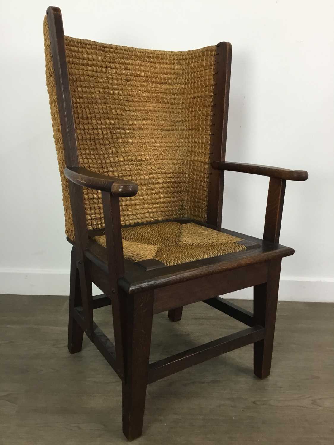 PAIR OF OAK ORKNEY CHAIRS, EARLY 20TH CENTURY