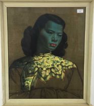 AFTER VLADIMIR TRETCHIKOFF (RUSSIAN, 1913-2006), THE CHINESE GIRL, CHROMOLITHOGRAPH