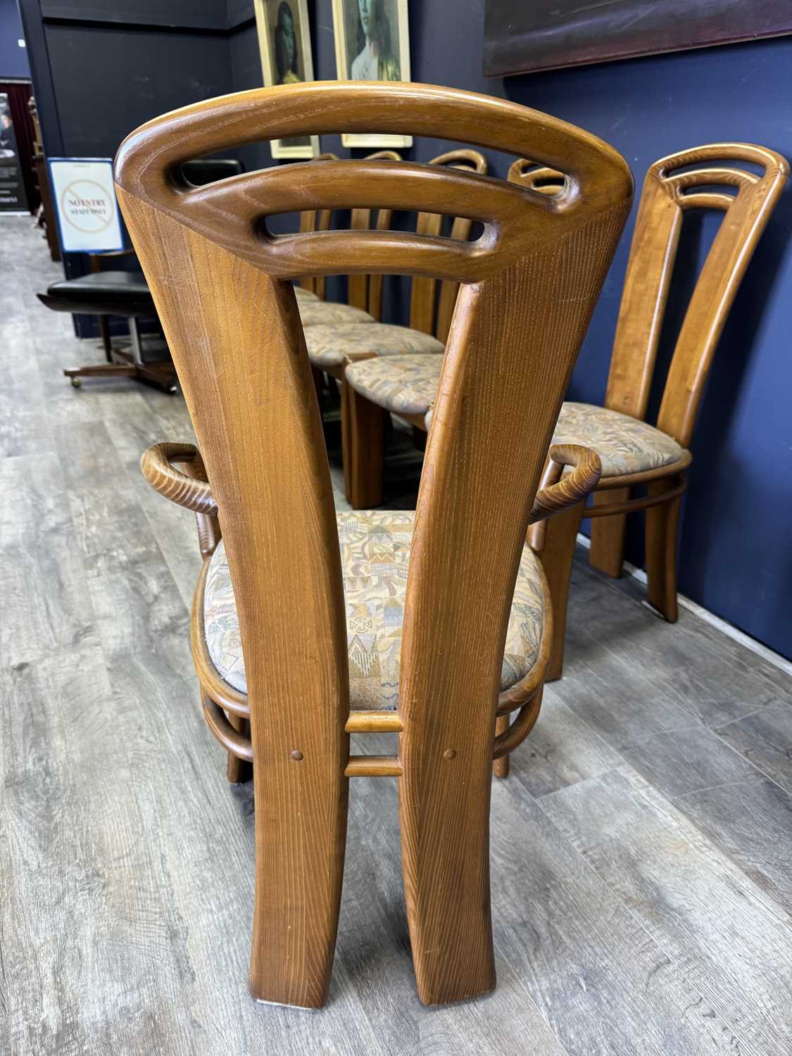 BOLTINGE OF DENMARK, SET OF SIX POST-MODERN TEAK DINING CHAIRS, CIRCA 1980s - Image 6 of 16