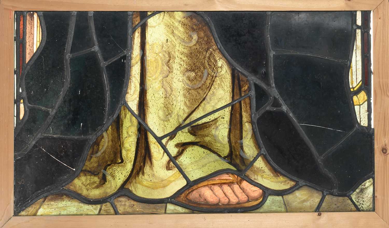 ATTRIBUTED TO DANIEL COTTIER (SCOTTISH, 1838-1891), SET OF THREE STAINED GLASS WINDOWS, BELIEVED CIR - Image 5 of 13