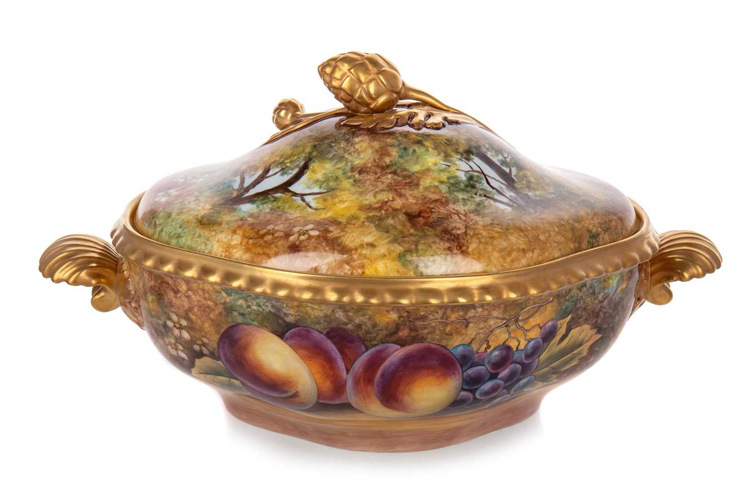 JAMES SKERRETT FOR ROYAL WORCESTER, TUREEN WITH COVER,