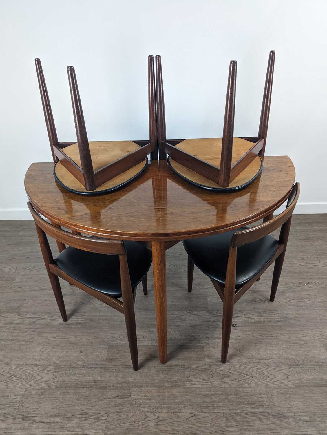 HANS OLSEN (DANISH, 1919-1992) FOR FREM ROJLE, 'ROUNDETTE' DINING TABLE AND SET OF FOUR CHAIRS, CIRC - Image 2 of 6