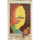 DAVID MACBRAYNE LTD., FOUR ORIGINAL LITHOGRAPHIC TRAVEL POSTERS, CIRCA 1930s