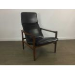 IN THE MANNER OF MILO BAUGHMAN, DANISH ROSEWOOD LOUNGE CHAIR, CIRCA 1960-69