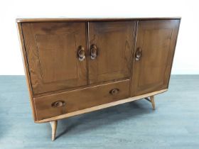 ERCOL, WINDSOR MODEL 468 ELM SIDEBOARD,