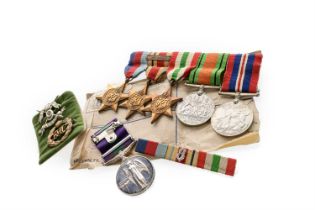 WWII MEDAL GROUP, ALONG WITH A QEII GENERAL SERVICE MEDAL