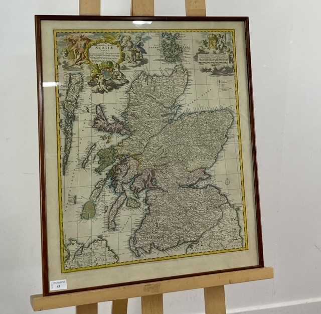 NICOLAUM VISSCHER (DUTCH 1618-1709), SCOTIAE, 17TH CENTURY MAP OF SCOTLAND