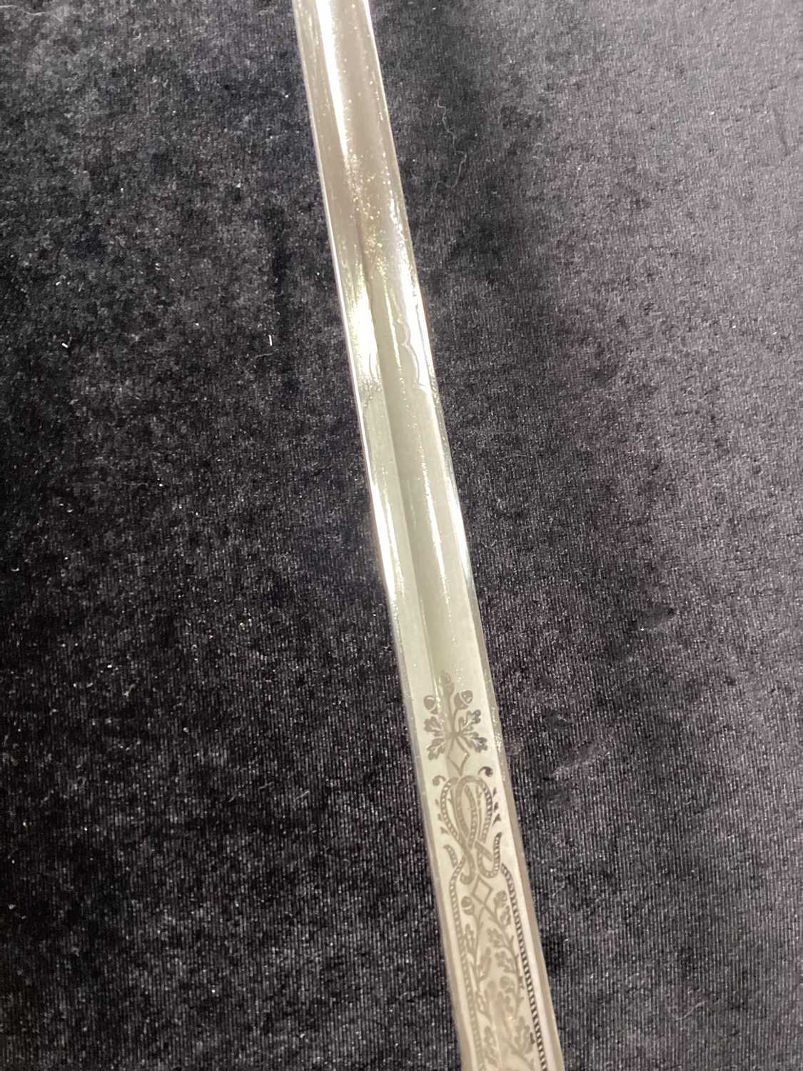 BRITISH ROYAL NAVAL OFFICER'S DRESS SWORD, BY GIEVES, EARLY TO MID-20TH CENTURY - Image 10 of 23