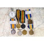 COLLECTION OF WWI SERVICE MEDALS,