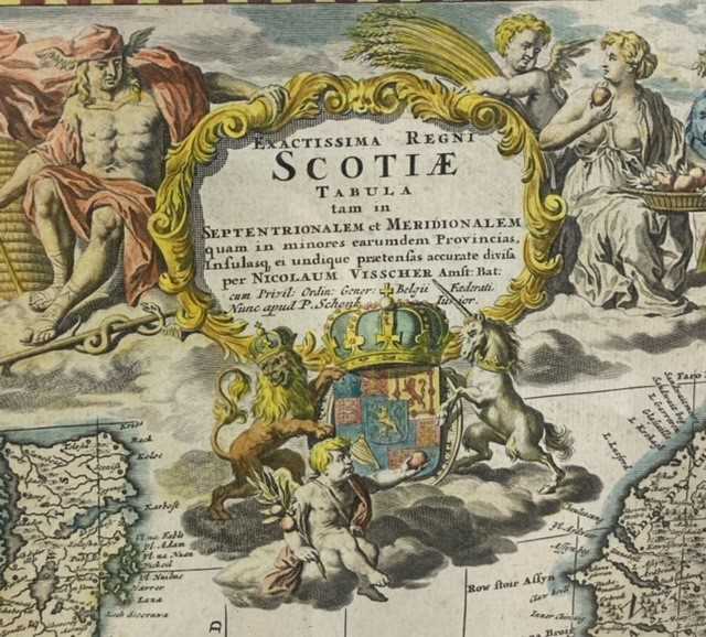 NICOLAUM VISSCHER (DUTCH 1618-1709), SCOTIAE, 17TH CENTURY MAP OF SCOTLAND - Image 2 of 2