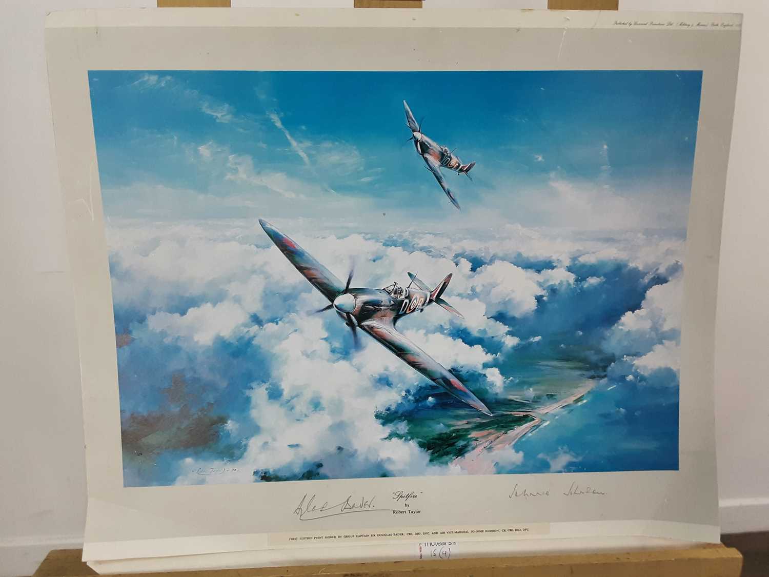 FOUR WWII RAF SIGNED PHOTOGRAPHIC PRINTS, - Image 4 of 4