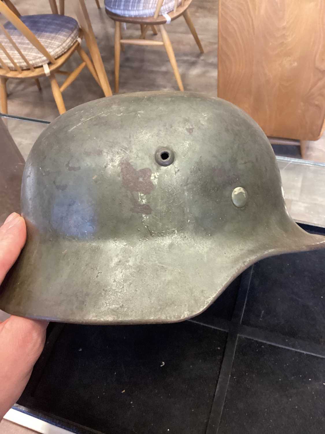 THIRD REICH M35 / 42 STAHLHELM, - Image 2 of 9