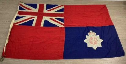LARGE FIRE BRIGADE FLAG, EARLY TO MID-20TH CENTUURY