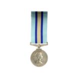 QEII ROYAL OBSERVER CORPS MEDAL, AWARDED TO OBS (W) T S SWINFORD,