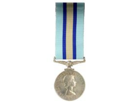 QEII ROYAL OBSERVER CORPS MEDAL, AWARDED TO OBS (W) T S SWINFORD,