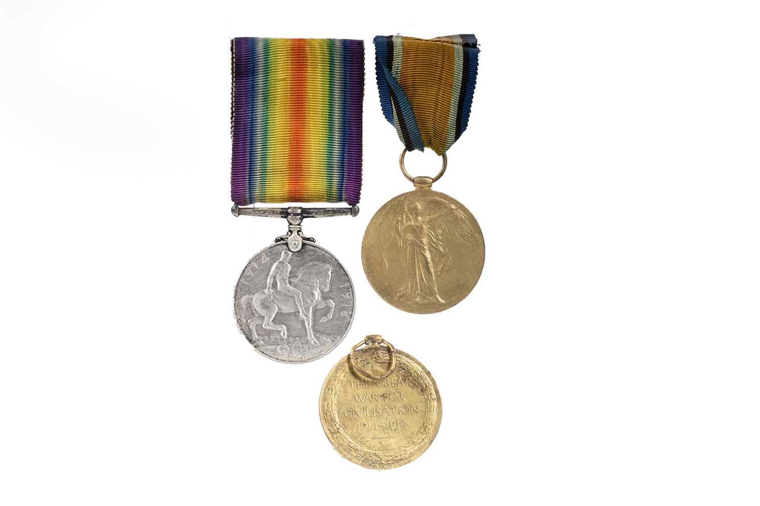 WWI SERVICE MEDAL PAIR,