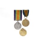 WWI SERVICE MEDAL PAIR,
