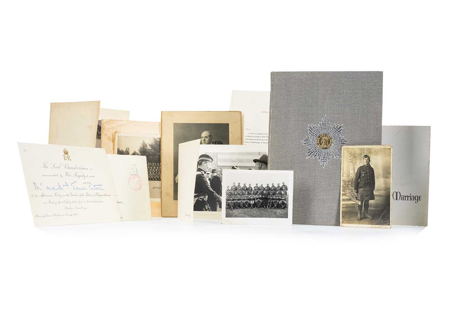 WWI TRIO AND ARCHIVE, RELATING TO JOHN PATERSON OBE,