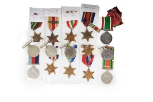 COLLECTION OF WWII CAMPAIGN AND SERVICE MEDALS,