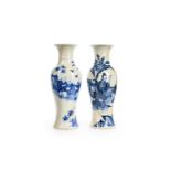 PAIR OF CHINESE BLUE AND WHITE VASES, 19TH CENTURY